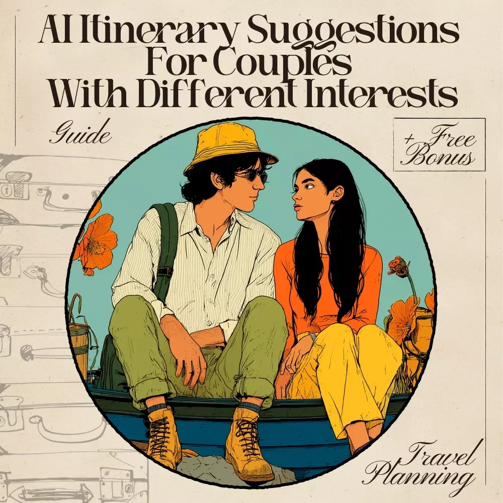 AI Itinerary Suggestions for Couples With Different Interests | Travel Planning Guide for Partners with Opposite Styles | Editable Digital Download | Relationship-Friendly Trip Planner