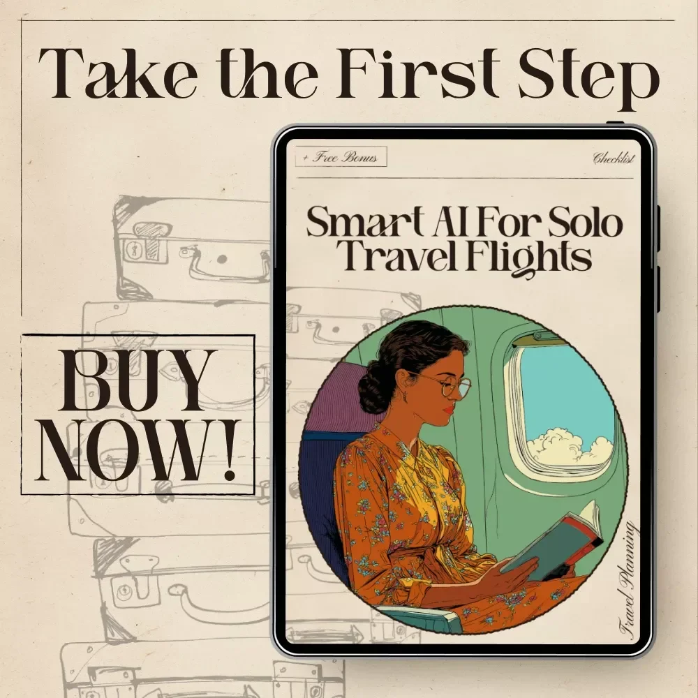 Smart AI for Solo Travel Flights Checklist | Digital Download for Solo Travelers | AI to Find Flights for Solo Travelers | Budget Flight Finder Guide