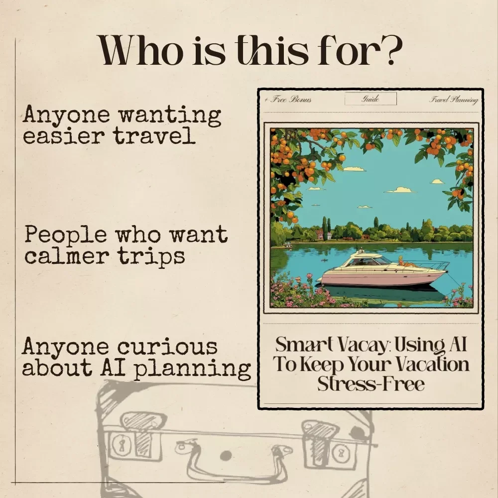 Smart Vacay: Using AI to Keep Your Vacation Stress-Free – Digital Travel Guide, AI Trip Planner eBook, Stress-Free Vacation Checklist, Printable & Instant Download