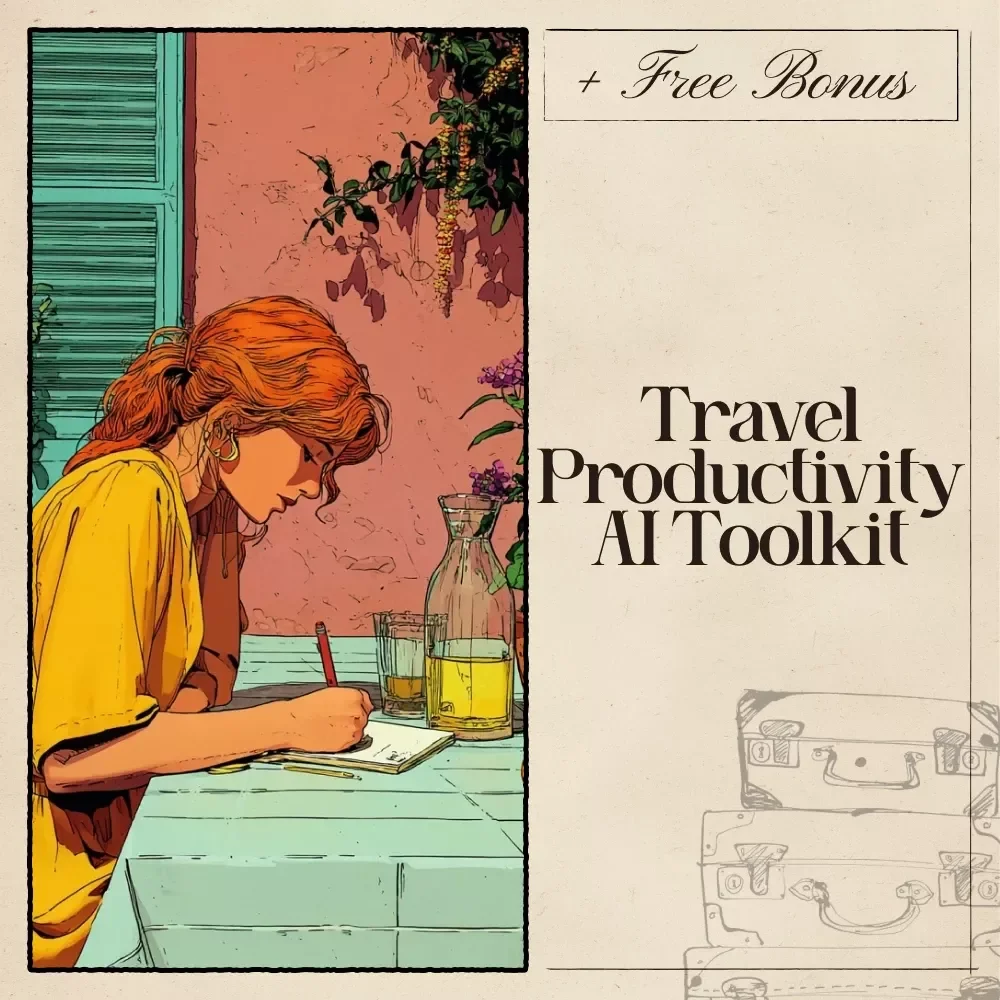 Your Travel Productivity AI Toolkit – Digital Download | AI Travel Planner Checklist, Smart Packing Guide, Productivity Tips for Stress-Free Trips