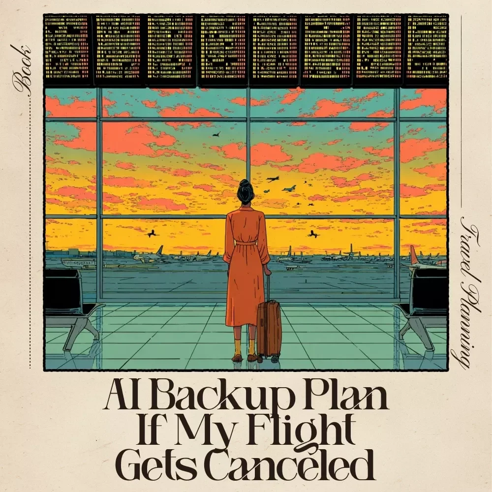 AI Backup Plan If My Flight Gets Canceled | Travel Emergency Ebook | Instant Digital Download | AI-Powered Rebooking Guide for Stress-Free Trip Changes | Flight Delay & Cancellation Survival Toolkit