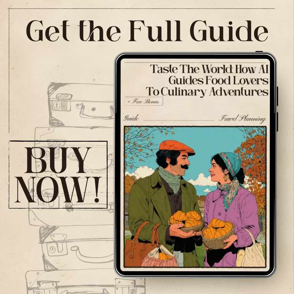 Taste the World: How AI Guides Food Lovers to Culinary Adventures – Digital Travel Guide for Foodies | AI That Suggests Destinations for Food Lovers | Culinary Travel eBook & Checklist