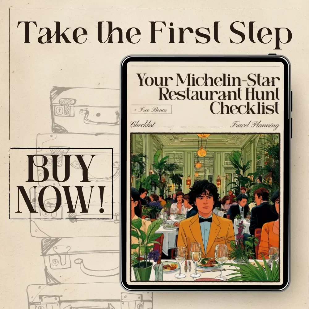 Your Michelin-Star Restaurant Hunt Checklist | Ultimate AI-Assisted Dining Planner | Digital Download for Food Lovers Using ai to find michelin star restaurants