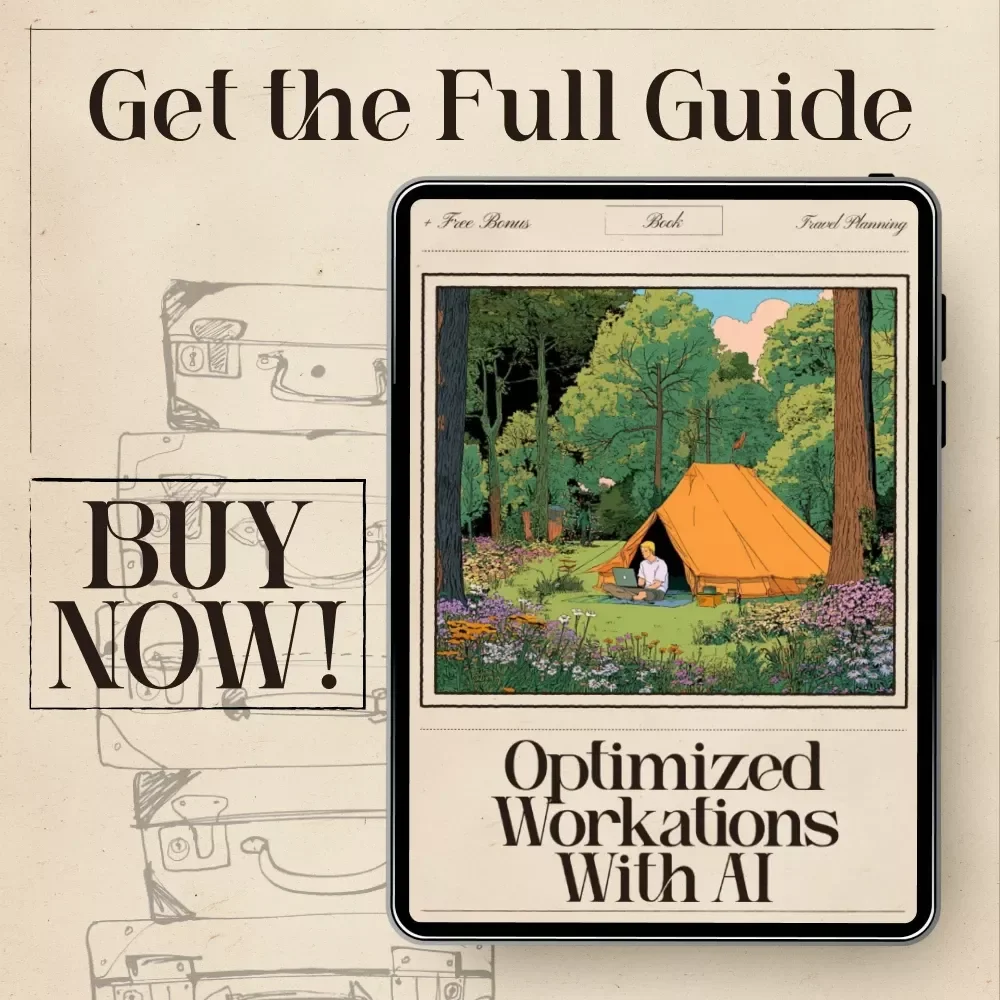 Optimized Workations with AI – Digital Guide for Remote Work, Time-Zone Planning, AI Productivity, Work-Travel Balance | Ultimate Workation eBook & Checklist