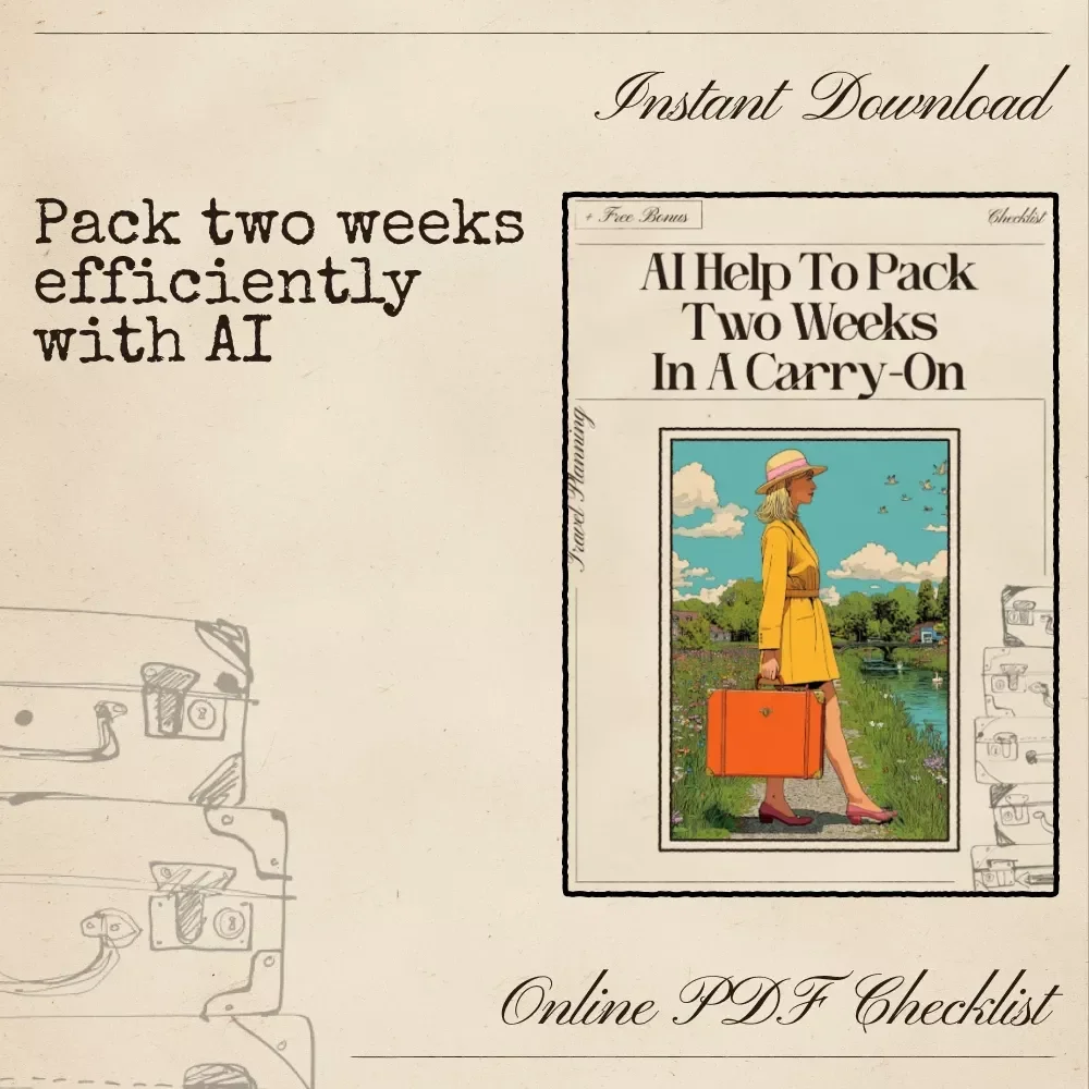 AI Help to Pack Two Weeks in a Carry-On | Ultimate Checklist for Travel, Capsule Wardrobe & Smart Packing
