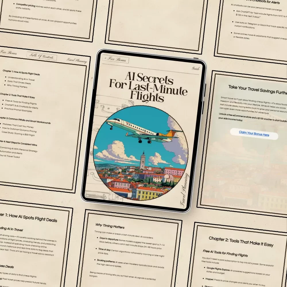 AI Secrets for Last-Minute Flights: The Ultimate Guide to Finding Last-Minute Flight Deals with AI