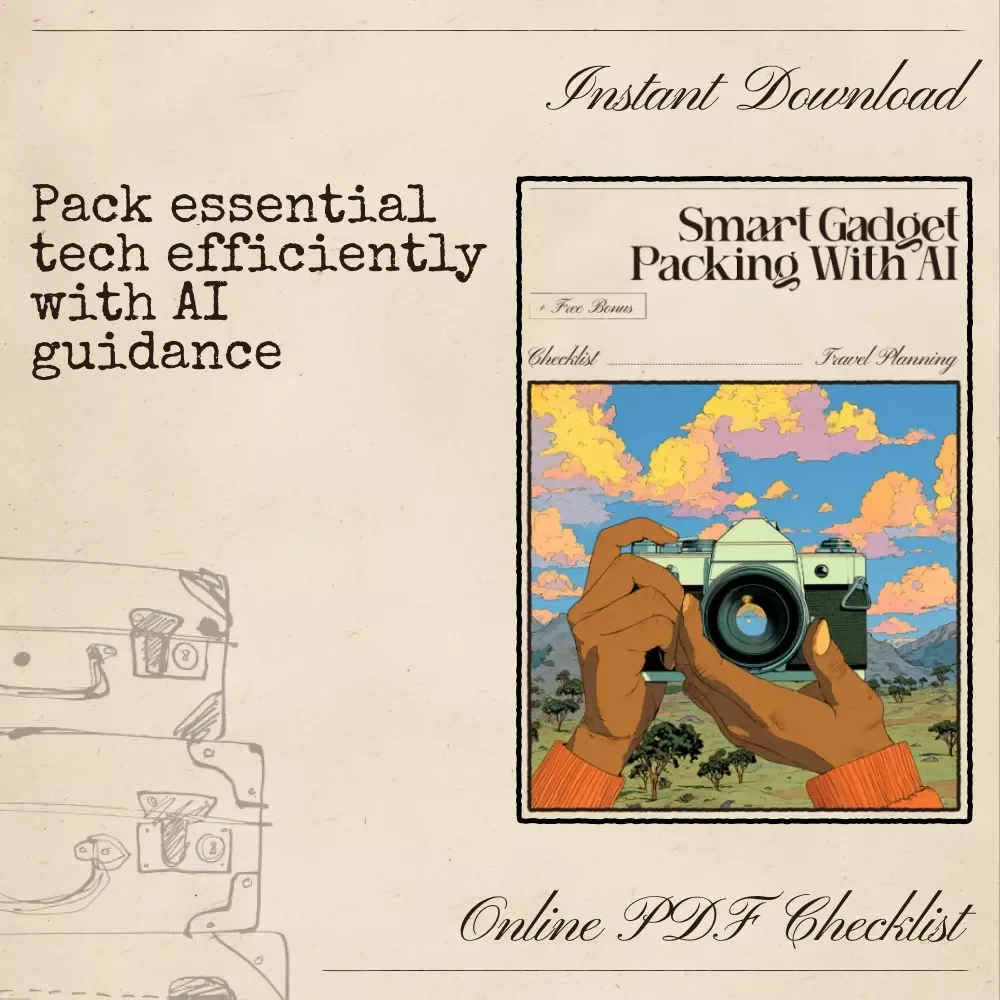 Smart Gadget Packing with AI – Ultimate AI for Electronic Gadget Packing List Checklist for Travel & Productivity