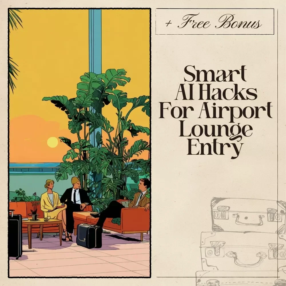 Smart AI Hacks for Airport Lounge Entry | Premium Travel eBook for Frequent Flyers | AI for Luxury Airport Lounge Access Hacks Guide | Digital Download