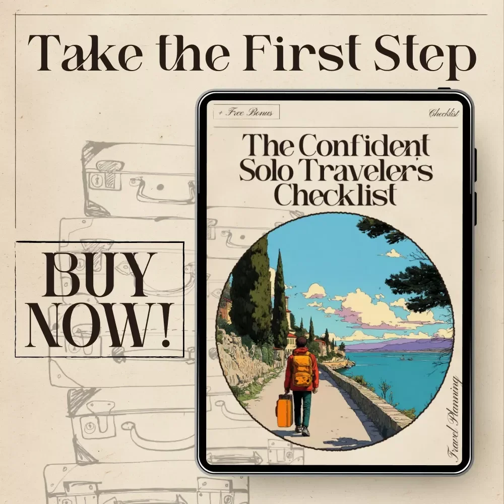 The Confident Solo Traveler’s Checklist | AI for Safe Solo Travel Destinations Guide | Solo Travel Safety Printable Checklist | Digital Download