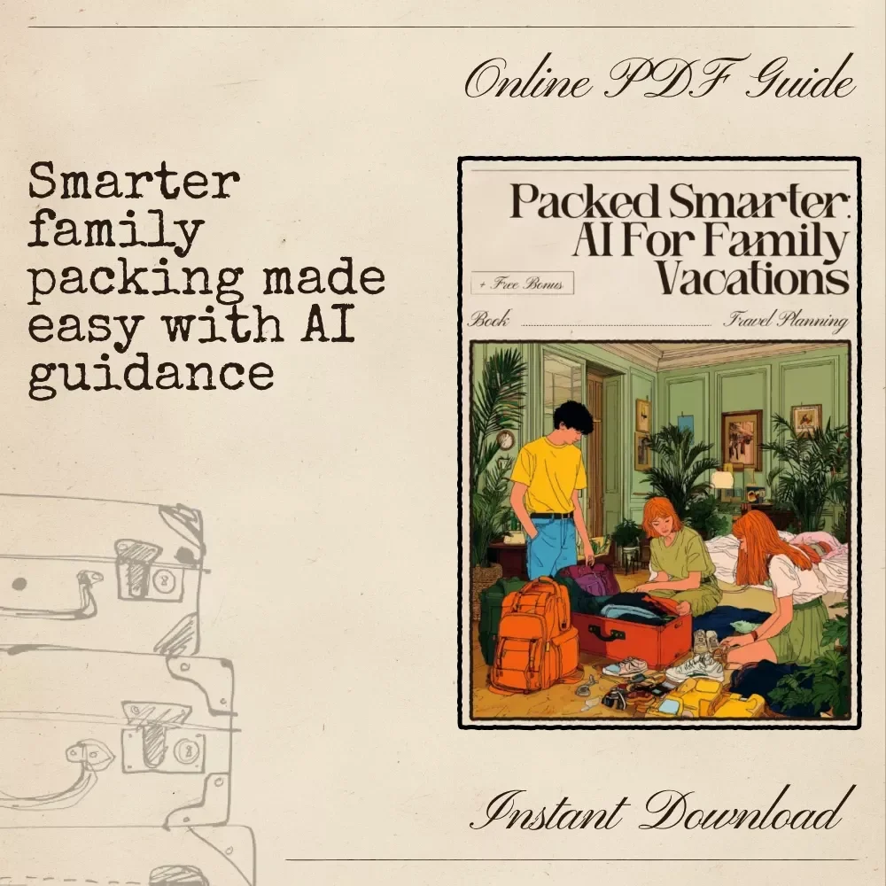 Packed Smarter: AI for Family Vacations — Digital Guide for Stress-Free Family Travel, AI Packing System, Smart Packing Lists, Family Travel Planner