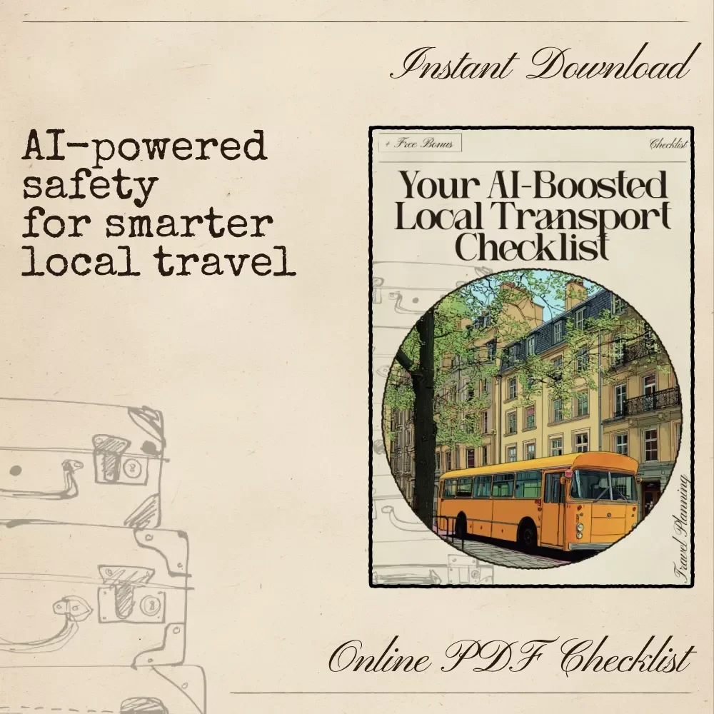 Your AI-Boosted Local Transport Checklist | Digital Travel Safety Planner | ai for local transportation safety tips for Smarter, Safer Journeys