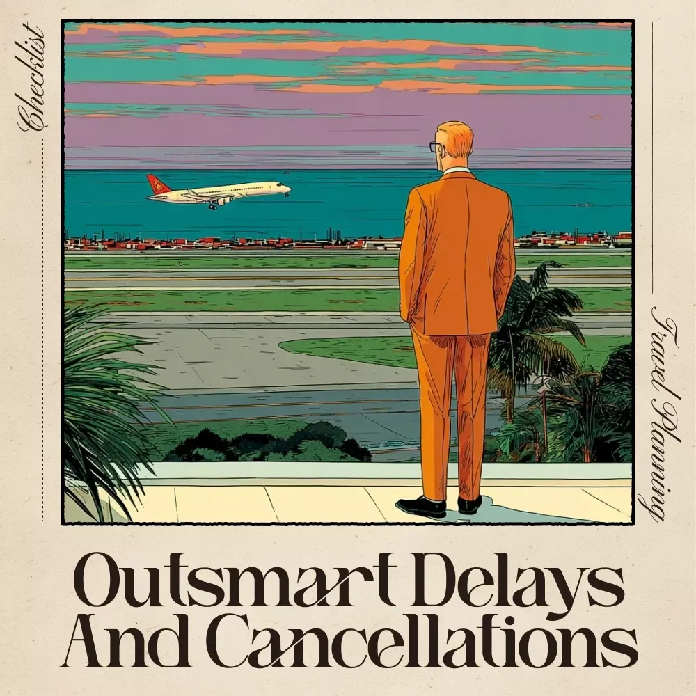 Your Checklist to Outsmart Delays and Cancellations | AI to Avoid Flight Delays and Cancellations | Smart Travel Guide for Frequent Flyers, Digital Download, Printable PDF Travel Companion