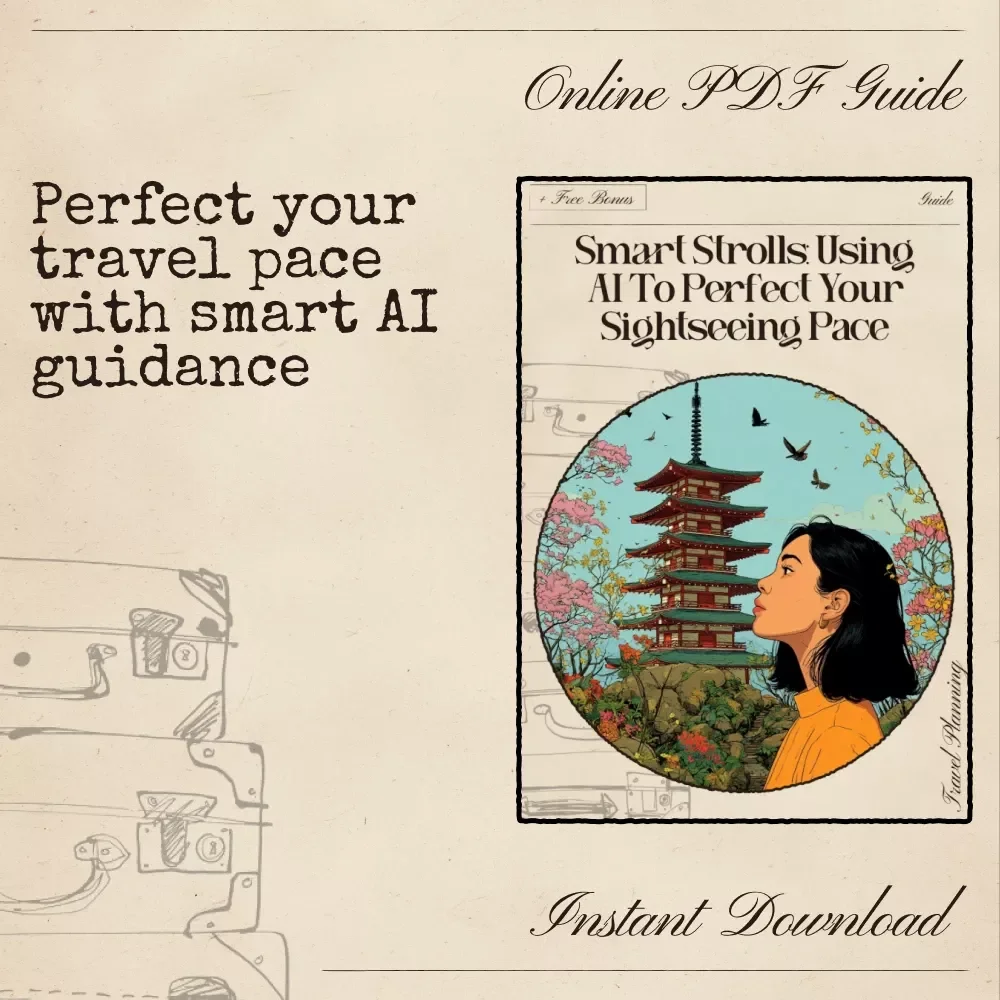 Smart Strolls: Using AI to Perfect Your Sightseeing Pace – Digital Travel Guide, AI Trip Planner, Sightseeing Itinerary Helper, Instant Download
