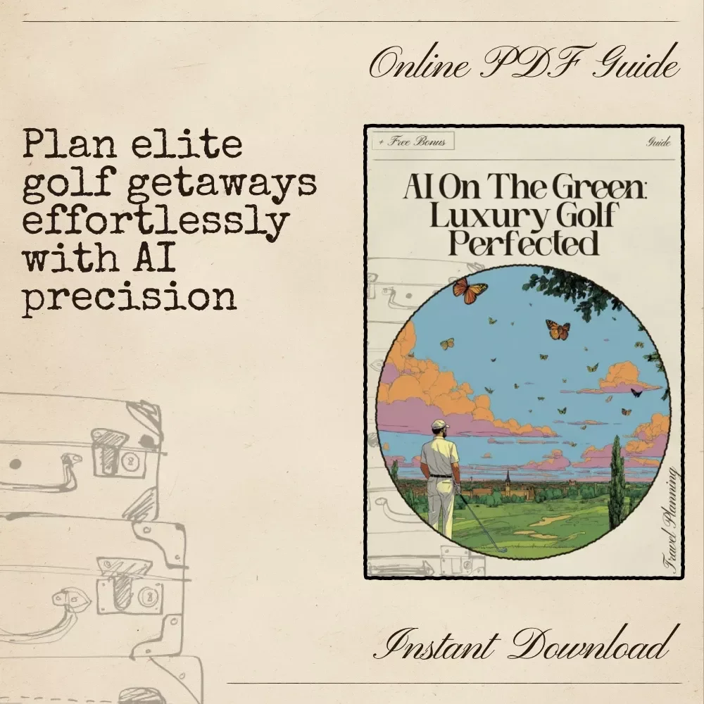 AI on the Green: Luxury Golf Perfected – Digital Travel Guide | Smart Planner for High-End Golf Getaways | Instant Download for Golf Enthusiasts and Jetsetters | ai that plans a luxury golf getaway