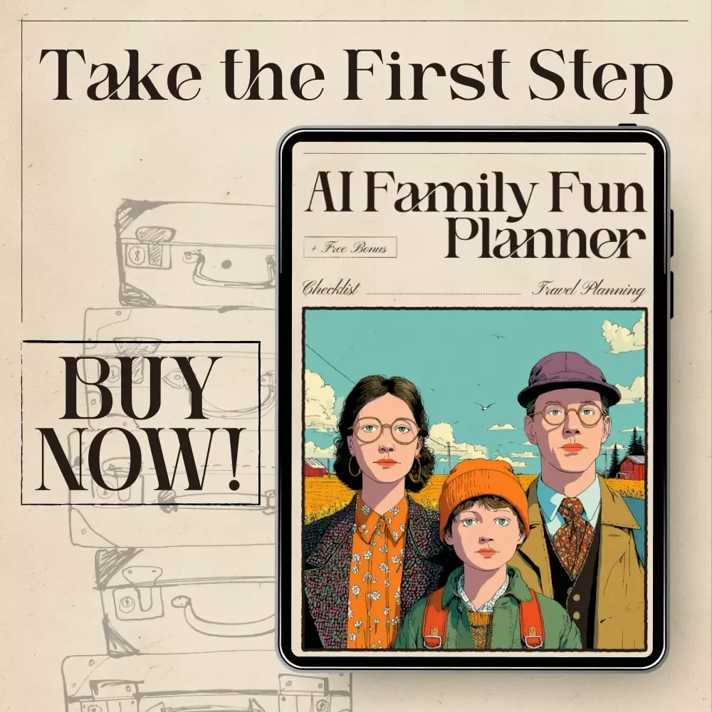 AI Family Fun Planner | Editable Digital Download Guide for Easy Family Activity Planning | Printable eBook & Checklist for Parents