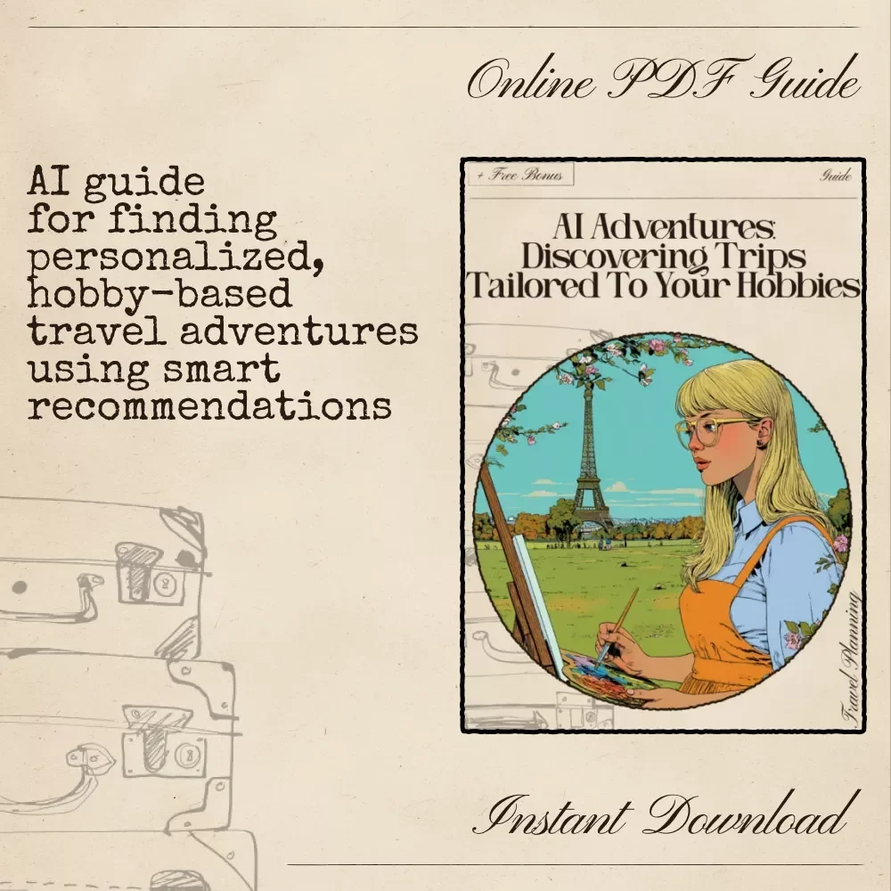 AI Adventures: Discovering Trips Tailored to Your Hobbies – Ultimate Travel Guide for Personalized Adventures | Digital Download for Using ai for finding trips based on hobbies | Hobby-Based Travel Inspiration eBook