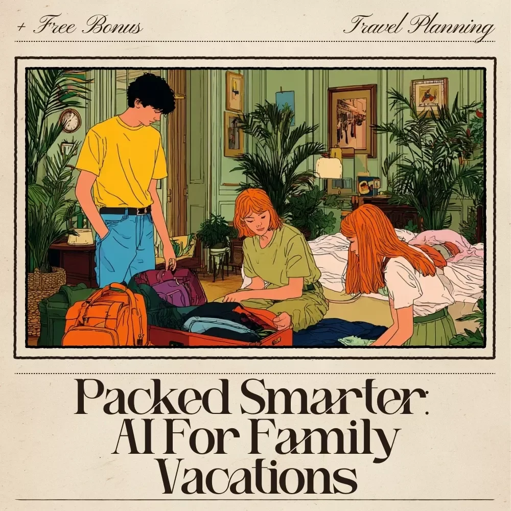 Packed Smarter: AI for Family Vacations — Digital Guide for Stress-Free Family Travel, AI Packing System, Smart Packing Lists, Family Travel Planner