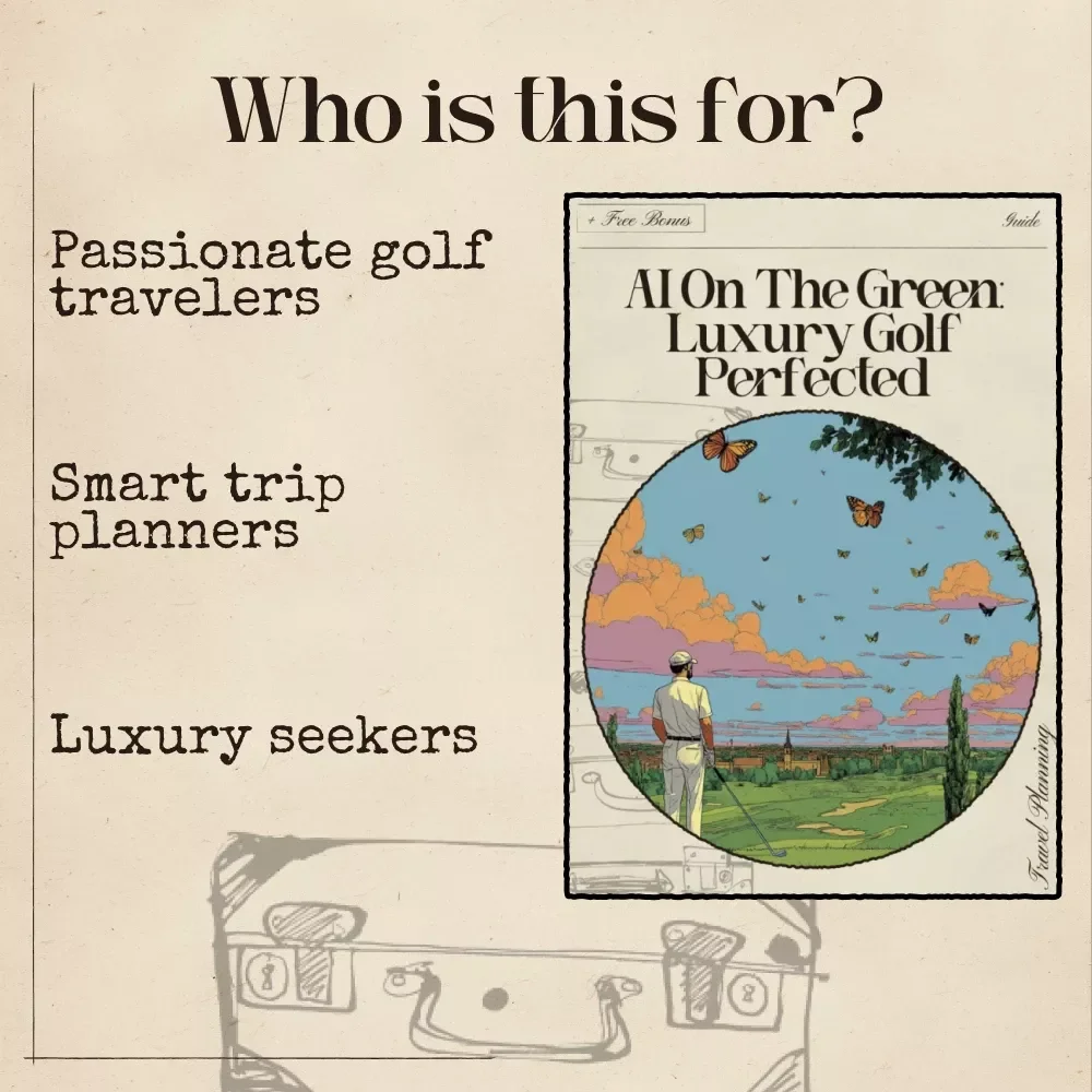 AI on the Green: Luxury Golf Perfected – Digital Travel Guide | Smart Planner for High-End Golf Getaways | Instant Download for Golf Enthusiasts and Jetsetters | ai that plans a luxury golf getaway