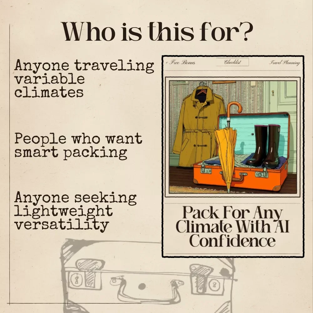 Pack for Any Climate with AI Confidence – Ultimate Checklist for AI for Packing for Multiple Climates