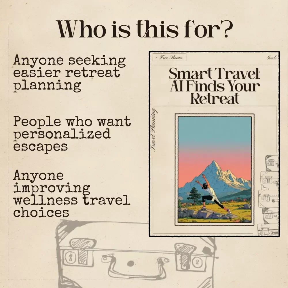 Smart Travel: AI Finds Your Retreat – Luxury Wellness Retreat Planning Guide, Digital Download, AI Travel Planner, Wellness Escape eBook, ai that finds luxury wellness retreats