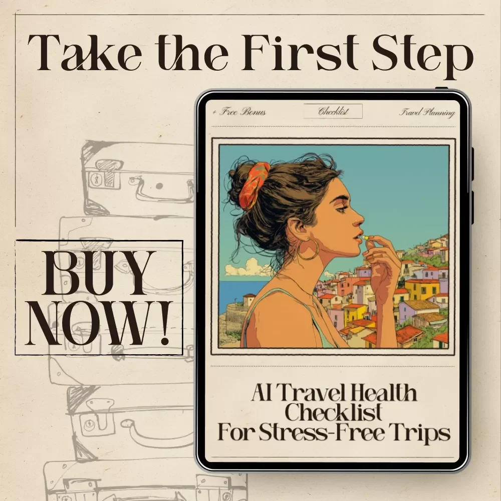 AI Travel Health Checklist for Stress-Free Trips | Printable Digital Download | Travel Wellness Guide | ai travel health checklist