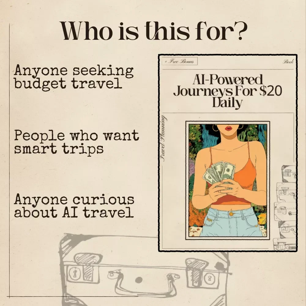 AI-Powered Journeys for $20 Daily: The Ultimate AI to Travel the World on 20 Dollars a Day eBook