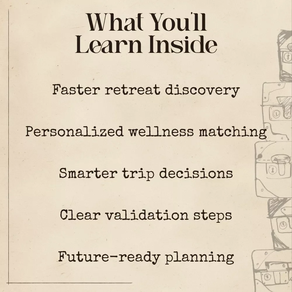 Smart Travel: AI Finds Your Retreat – Luxury Wellness Retreat Planning Guide, Digital Download, AI Travel Planner, Wellness Escape eBook, ai that finds luxury wellness retreats