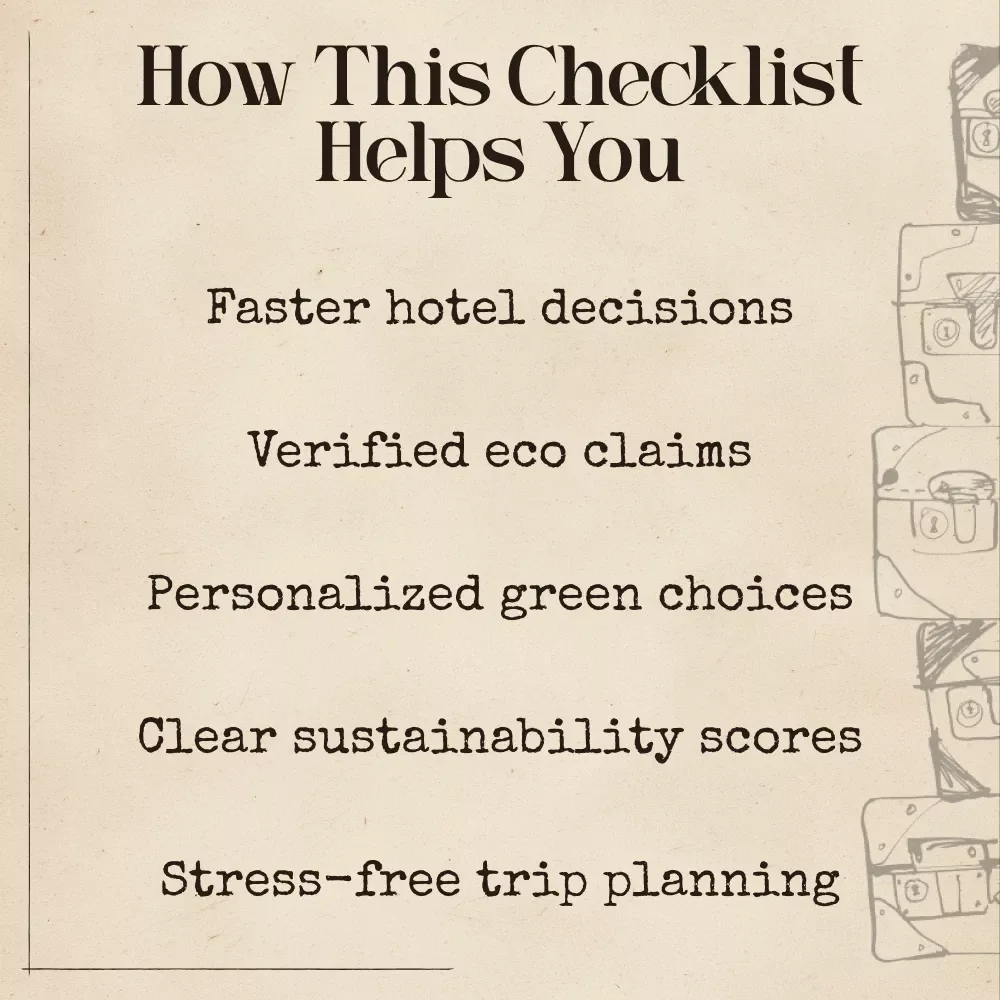Finding Eco-Friendly Hotels With AI Checklist | Travel Sustainability Guide | Digital Download for Conscious Travelers | ai for finding eco friendly hotels
