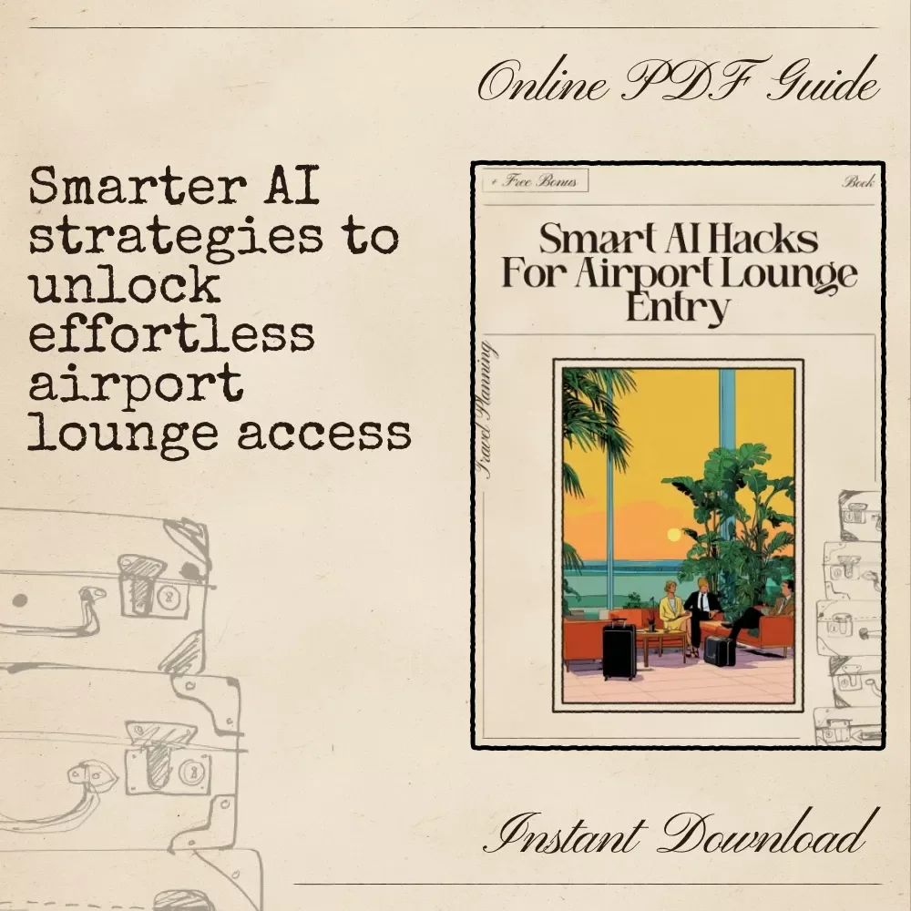 Smart AI Hacks for Airport Lounge Entry | Premium Travel eBook for Frequent Flyers | AI for Luxury Airport Lounge Access Hacks Guide | Digital Download