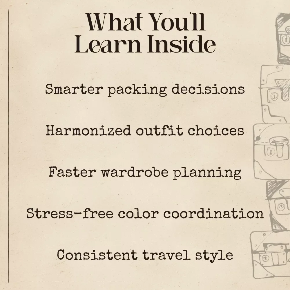 Color-Coordinated Travel Wardrobe with AI – Ultimate Guide for Effortless Packing, Capsule Outfits & ai to create a color coordinated travel wardrobe