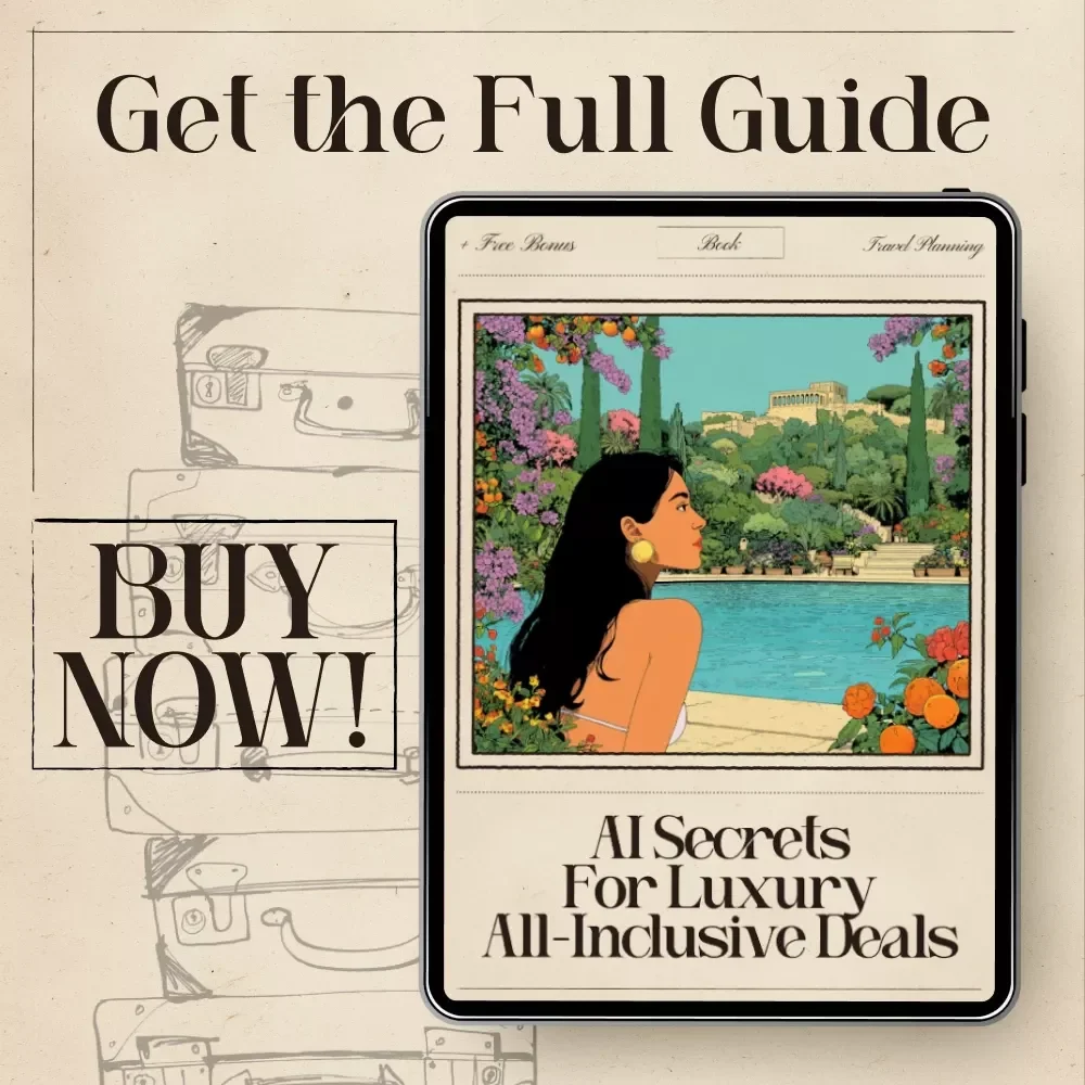 AI Secrets for Luxury All-Inclusive Deals | Ultimate Travel Savings eBook | Use ai to find five star all inclusive deals Fast | Digital Download Guide for Luxury Travelers