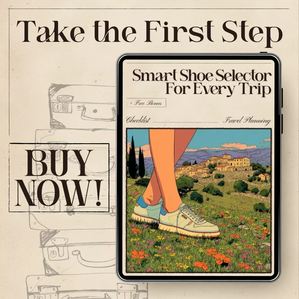 Smart Shoe Selector for Every Trip | Ultimate Travel Footwear Checklist | AI for Shoe Selection for Different Trips | Printable & Digital Packing Guide