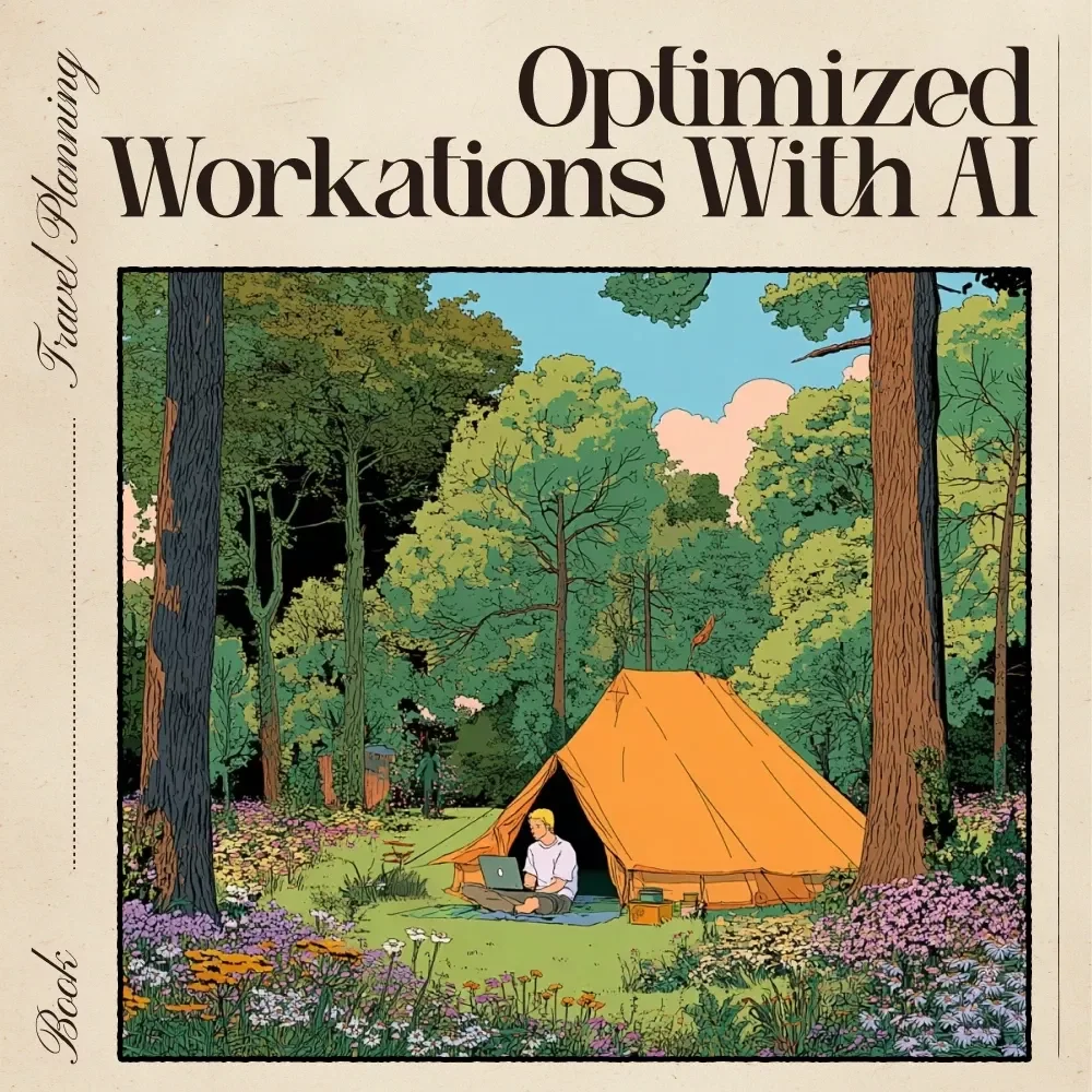 Optimized Workations with AI – Digital Guide for Remote Work, Time-Zone Planning, AI Productivity, Work-Travel Balance | Ultimate Workation eBook & Checklist