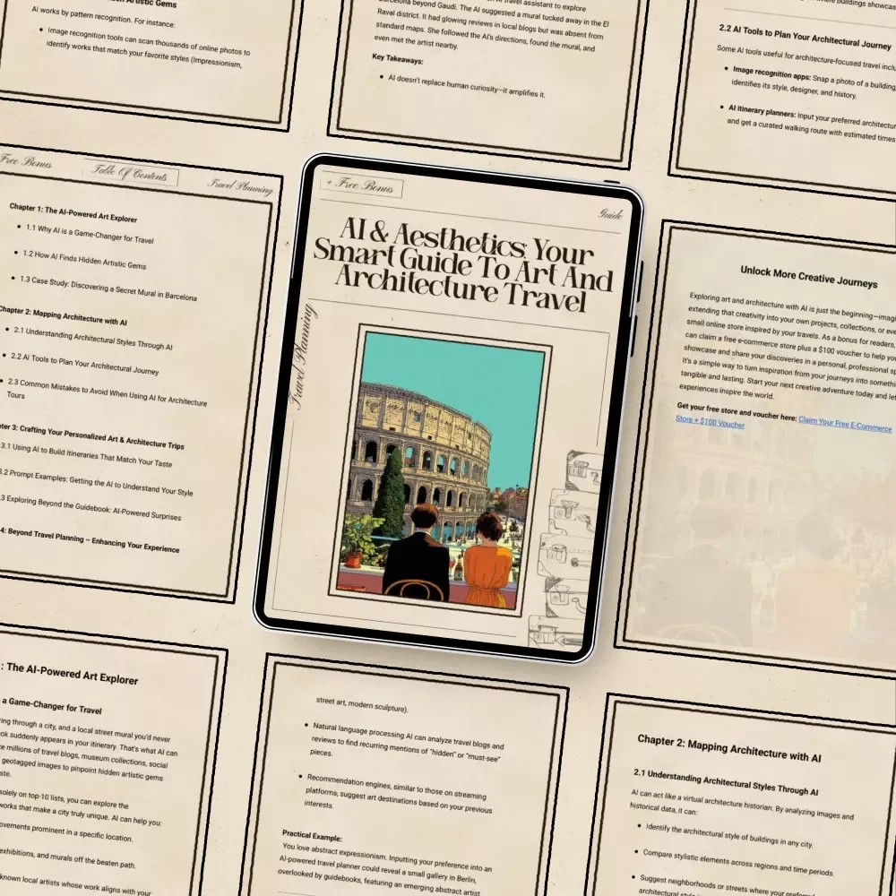 AI & Aesthetics: Your Smart Guide to Art and Architecture Travel – Use AI to Find Art and Architecture Focused Trips, Personalized Itineraries & Hidden Gems