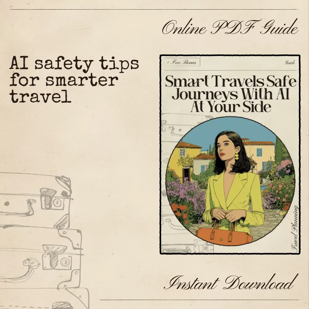Smart Travels Safe Journeys with AI at Your Side | Digital Travel Safety Guide | ai to avoid travel scams and pickpockets for Confident and Secure Adventures