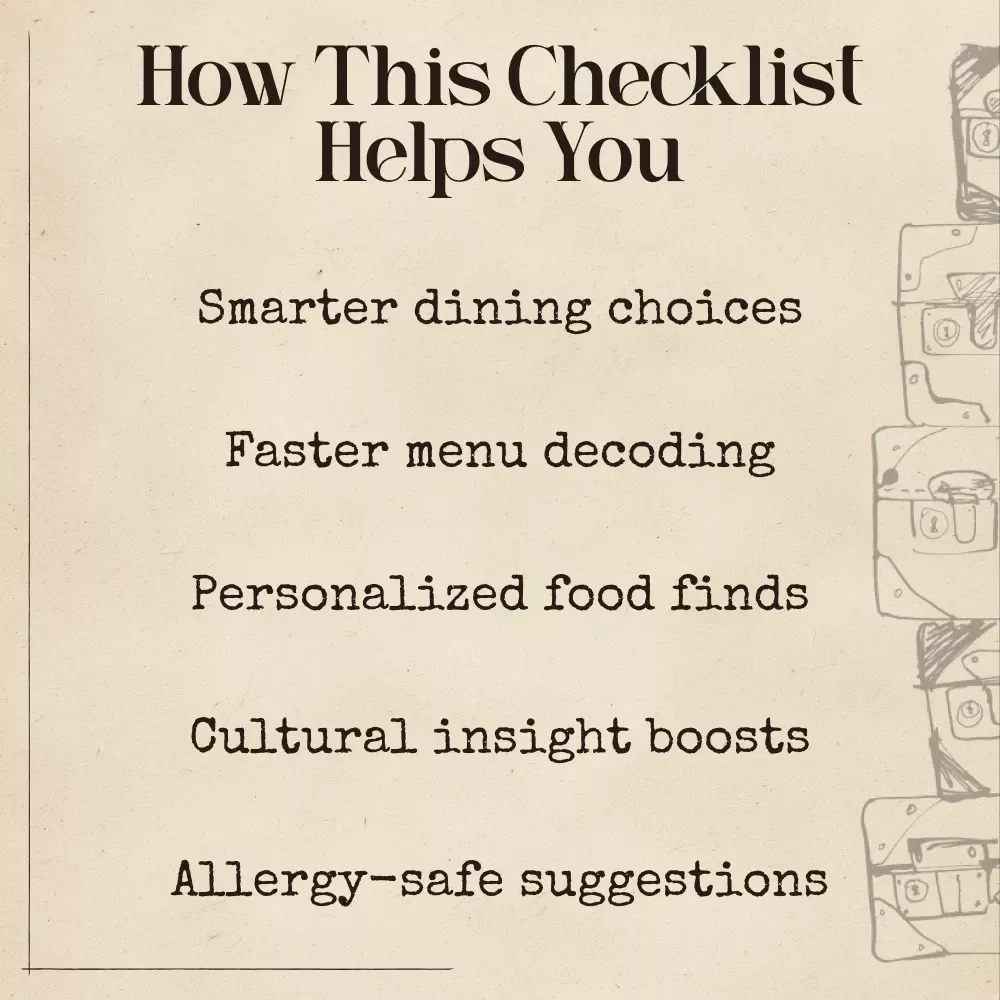 Your AI-Powered Dish Discovery Checklist | Travel Foodie Printable | ai that recommends local dishes to try | Digital Download for Authentic Flavor Exploration