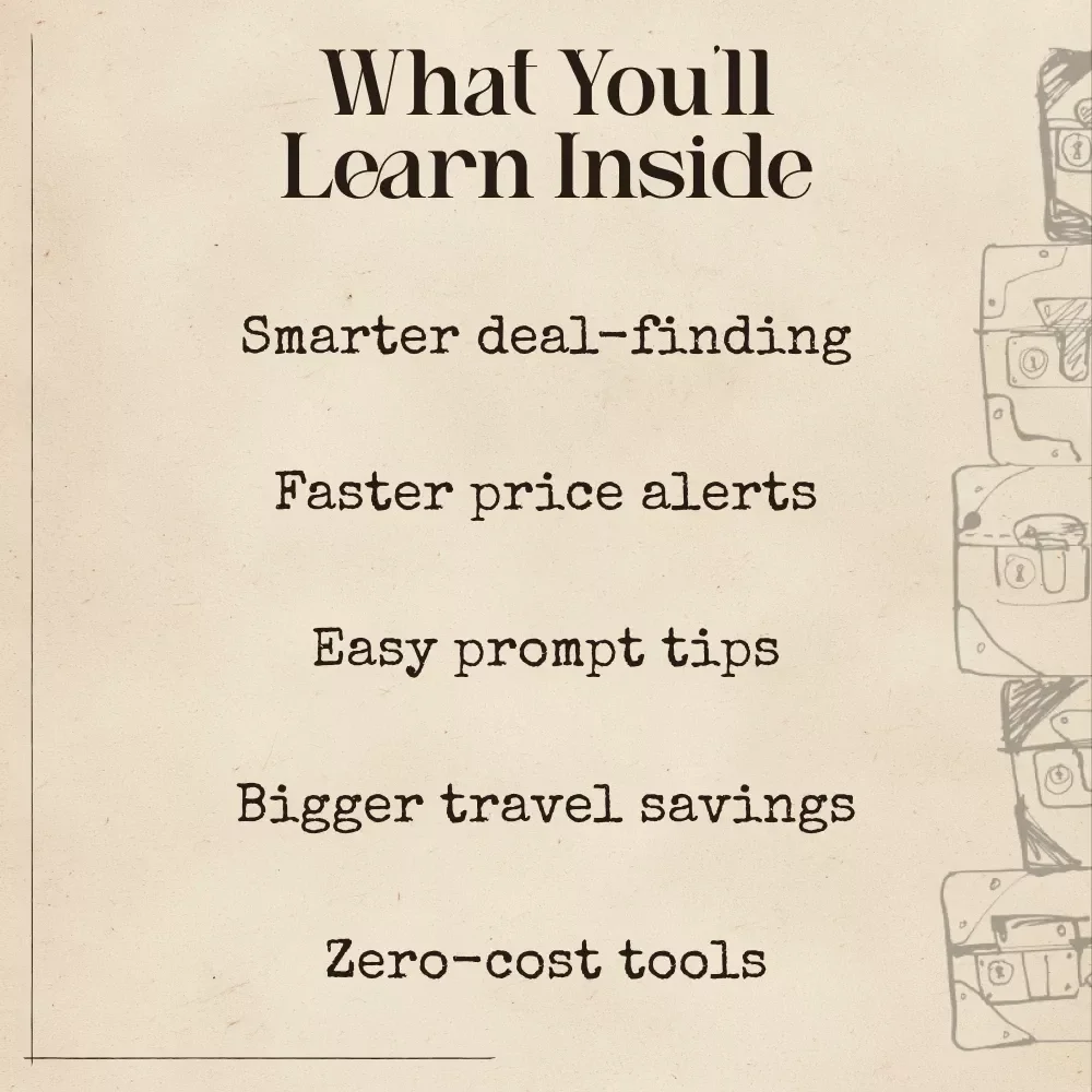 Using AI to Snag the Best Flight Deals Ebook | Ultimate Travel Savings Guide with ai tools for flight deal alerts | Digital Download for Smarter Trip Planning