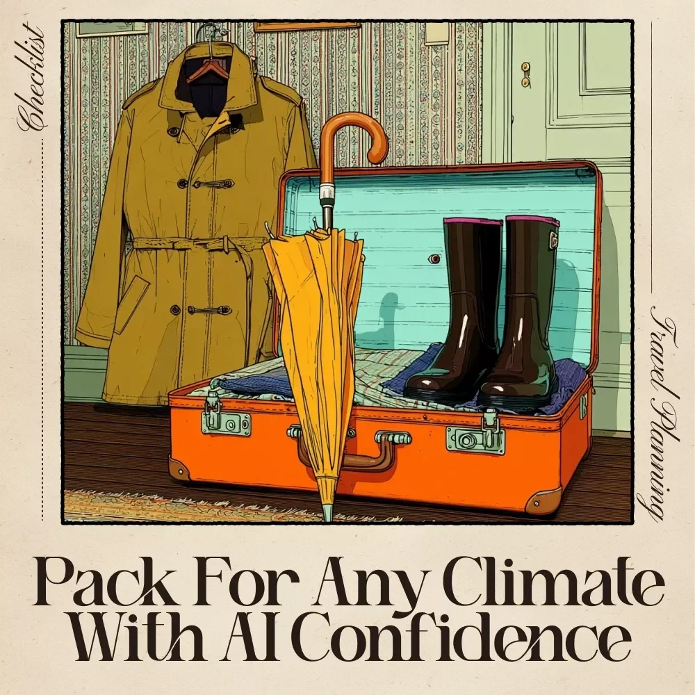 Pack for Any Climate with AI Confidence – Ultimate Checklist for AI for Packing for Multiple Climates