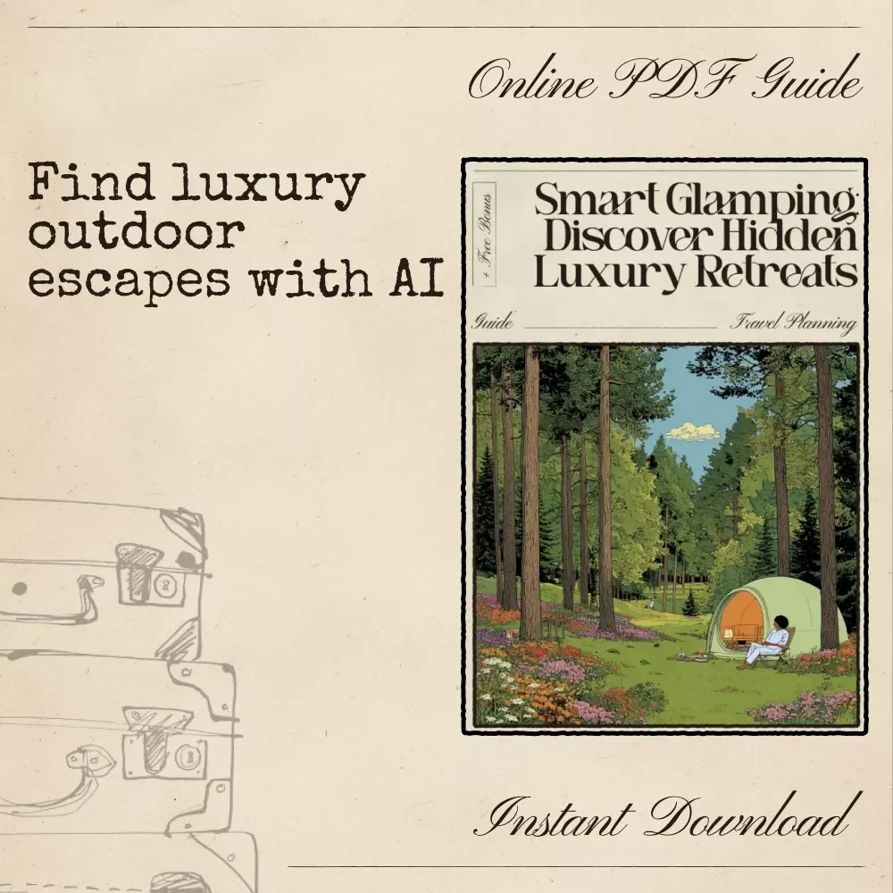 Smart Glamping: Discover Hidden Luxury Retreats – Digital Travel Guide | AI Travel Companion for Effortless Outdoor Luxury | Instant Download for Modern Explorers | ai to find glamorous camping glamping sites