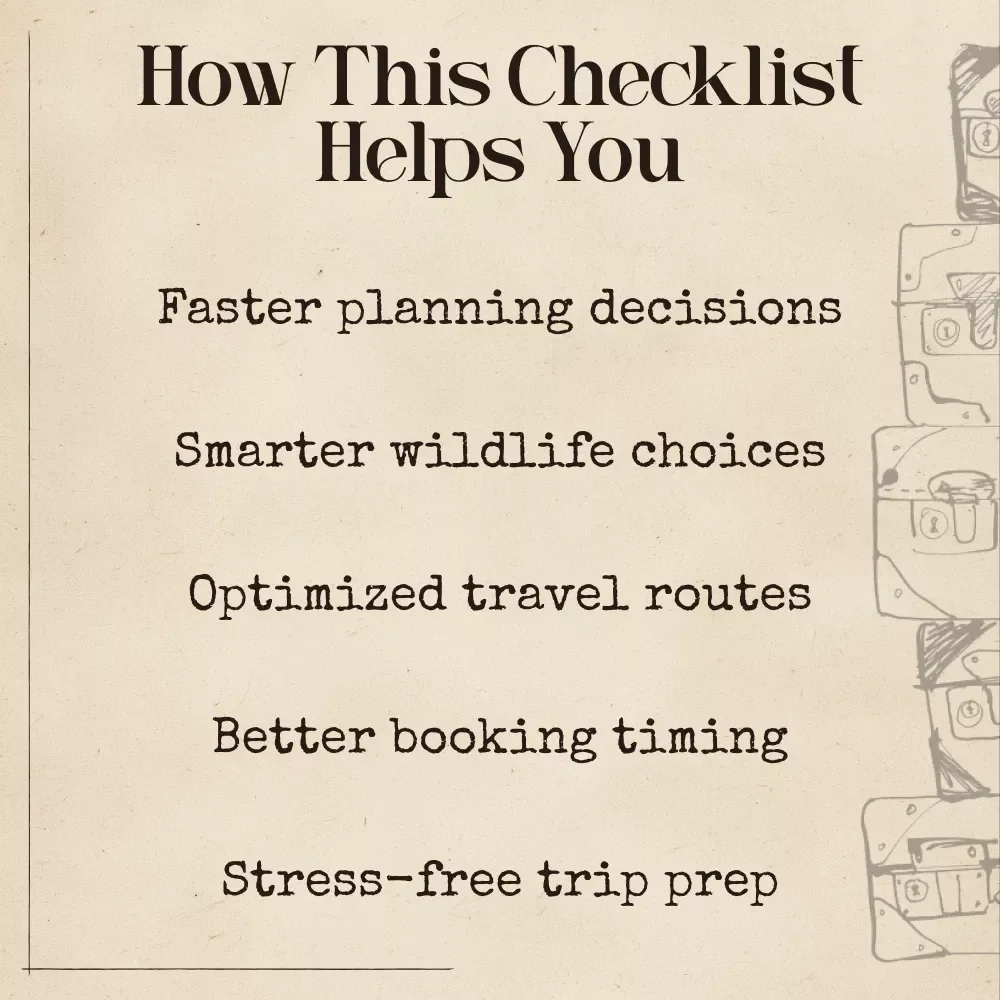 AI Safari Planner: Your Ultimate Wild Adventure Checklist | Digital Download for Effortless Safari Planning | AI that plans a safari itinerary