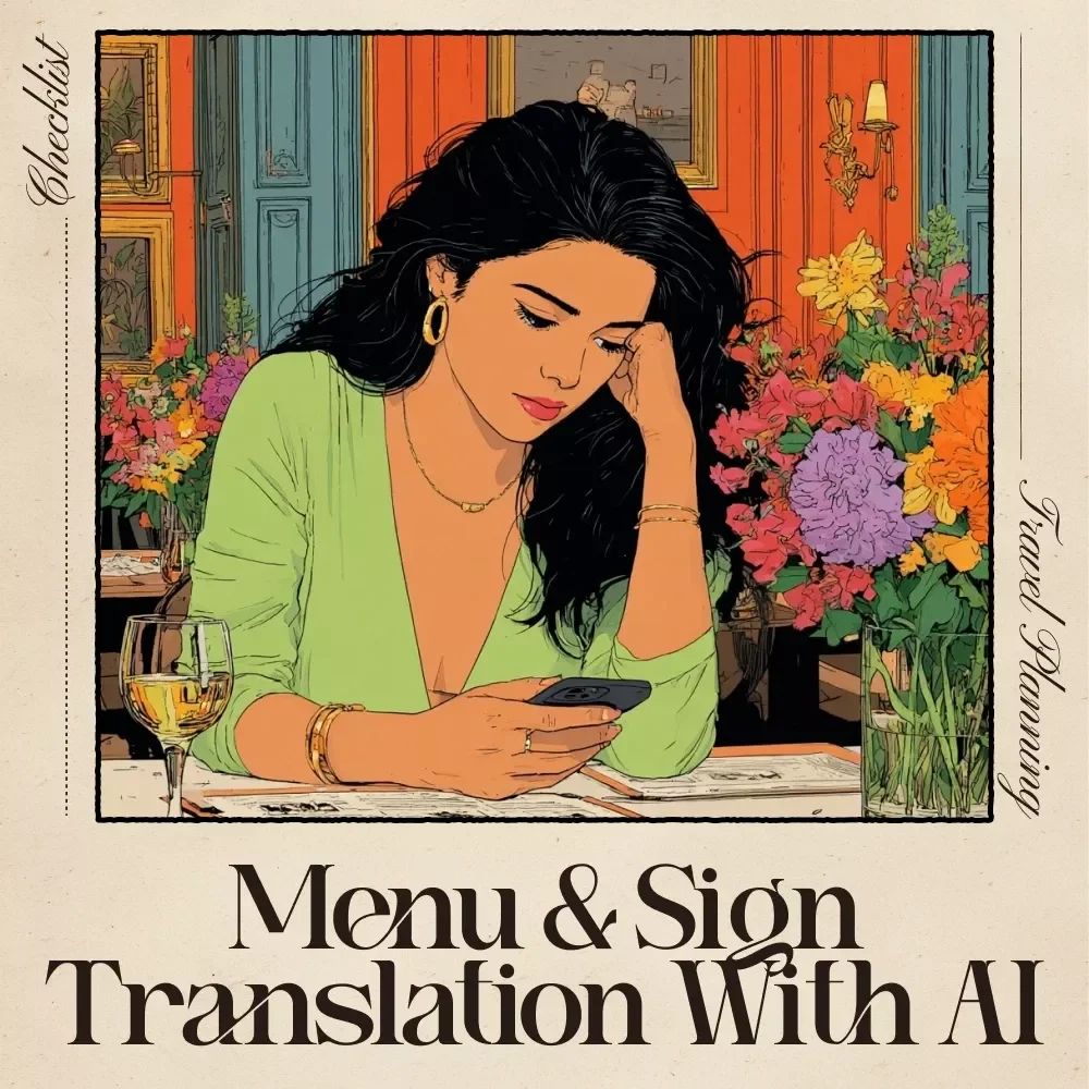 Menu & Sign Translation with AI – Travel Translation Checklist for Real-Time Clarity | AI to Translate Menus and Signs in Real Time | Digital Travel Guide