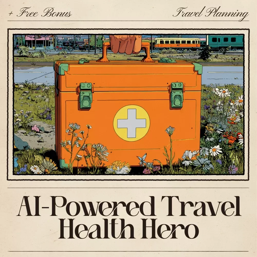 AI-Powered Travel Health Hero Checklist | Digital Packing and Safety Planner | ai to create a travel medicine checklist for Smart, Healthy Travelers