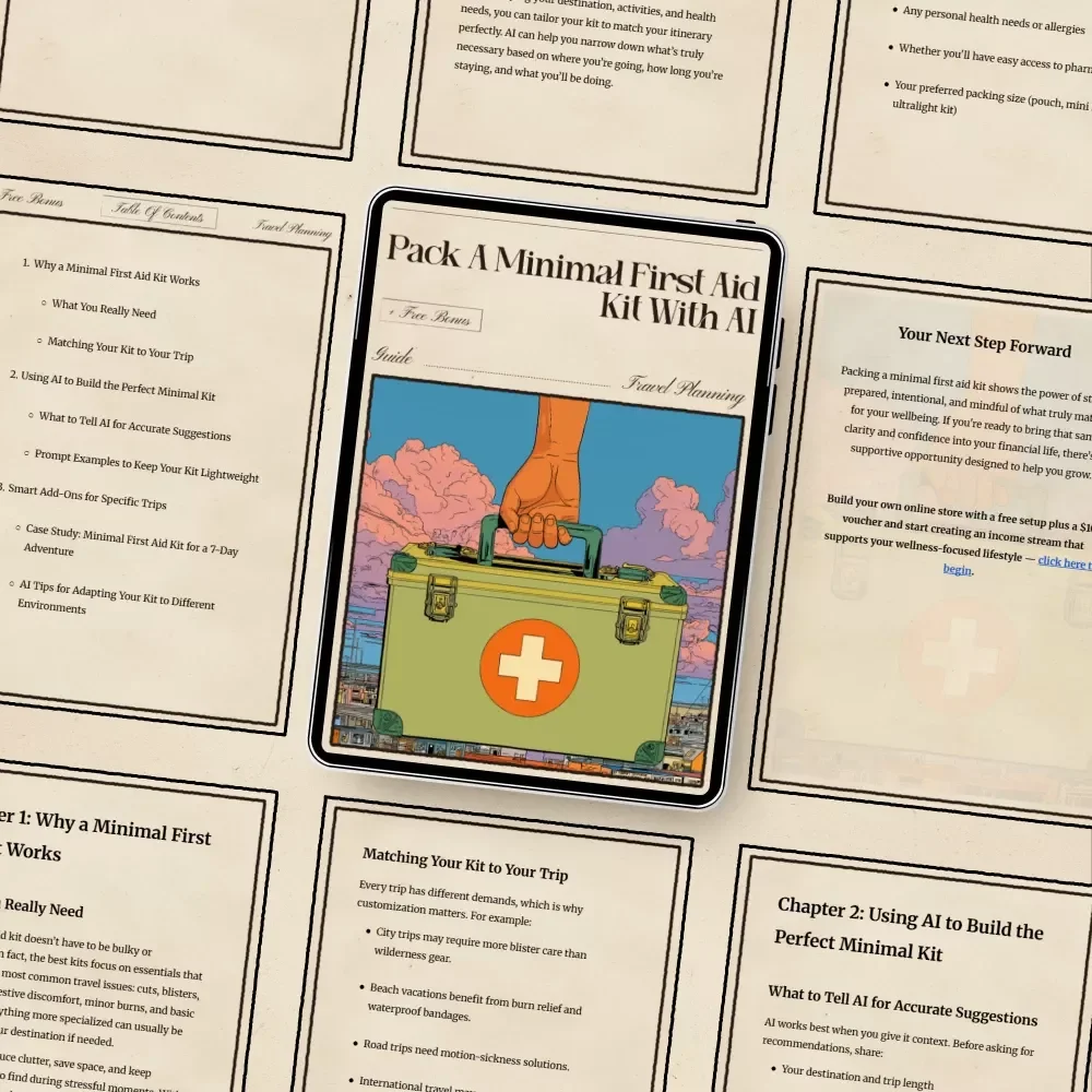 Pack a Minimal First Aid Kit with AI – Ultimate Guide to Using AI to Pack a First Aid Kit Minimally for Travel, Adventure & Everyday Safety