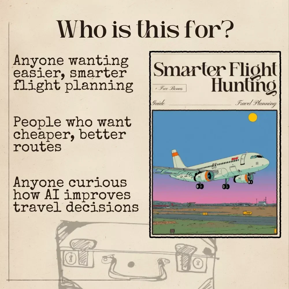Smarter Flight Hunting — AI-Enhanced Guide for Finding Flights with Overnight Options, Travel Hacks, Red-Eye Strategies, and Smart Itinerary Planning (Digital Download)