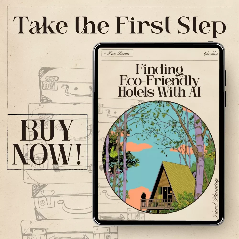Finding Eco-Friendly Hotels With AI Checklist | Travel Sustainability Guide | Digital Download for Conscious Travelers | ai for finding eco friendly hotels