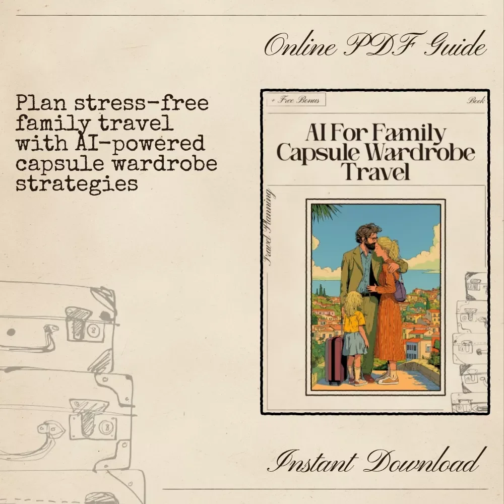 AI for Family Capsule Wardrobe Travel – Smart eBook Guide for Stress-Free Packing & Mix-and-Match Outfits