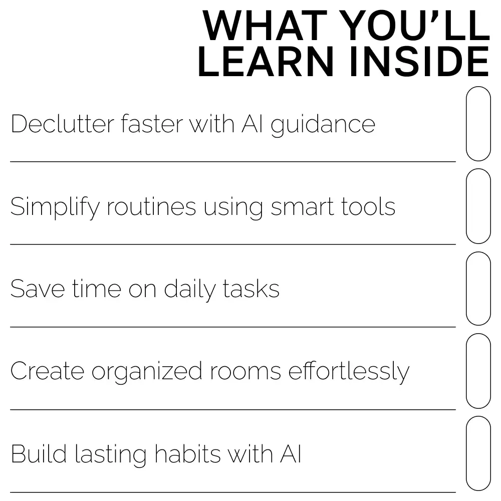 Using AI to Organize Your Home Effortlessly | how to use ai for home organization | Digital Guide for Stress-Free Home Decluttering & Smart Systems