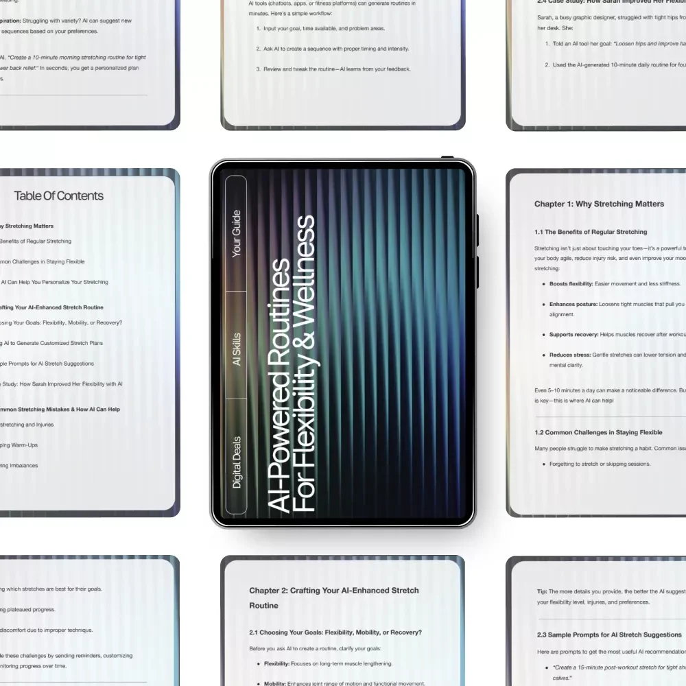 AI-Powered Routines for Flexibility & Wellness | Digital Guide | AI Suggestions for Stretching Routines | Personalized Mobility & Recovery eBook