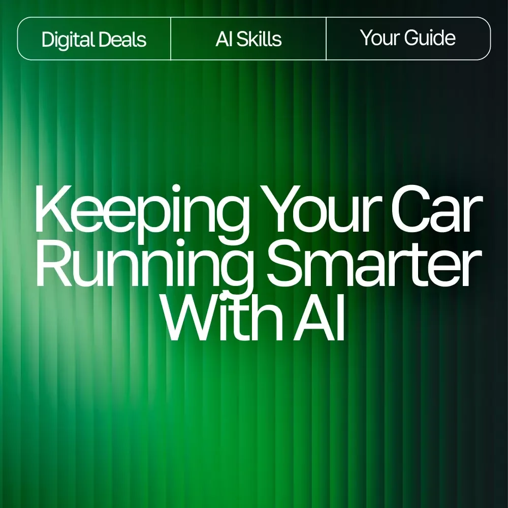 Keeping Your Car Running Smarter with AI – Ultimate Guide for Drivers | Digital Download for how to use ai for car maintenance schedules | Smart Auto Care Planner eBook