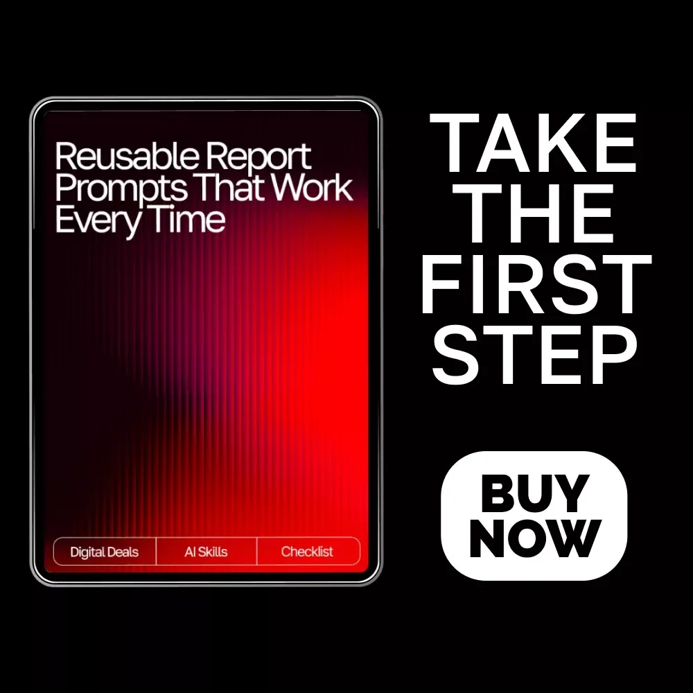Reusable Report Prompts That Work Every Time | Reusable prompt templates for reports | Editable AI Report Checklist & Prompt Framework | Digital Download